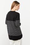 Çizgili Triko Bluz