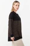 Çizgili Triko Bluz