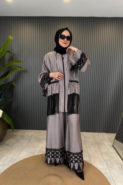 Dantel Detaylı Kupra TAkım