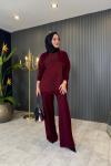 Dantel Detaylı Çelik Örme Takım