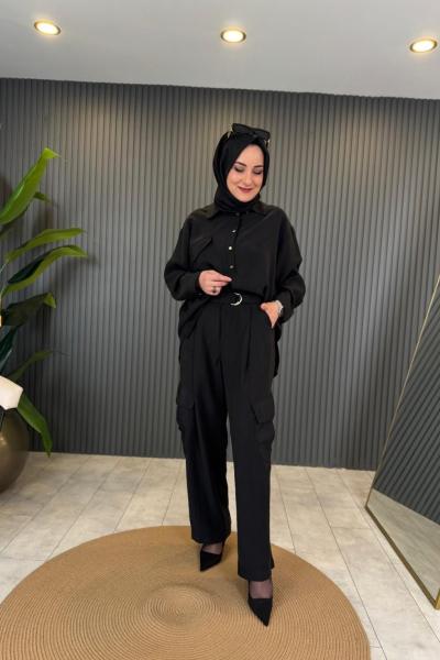 Dubai Garnili Cepli Pasıon Pantolon Takım