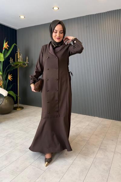 Elsa Saten Yaka Elbise