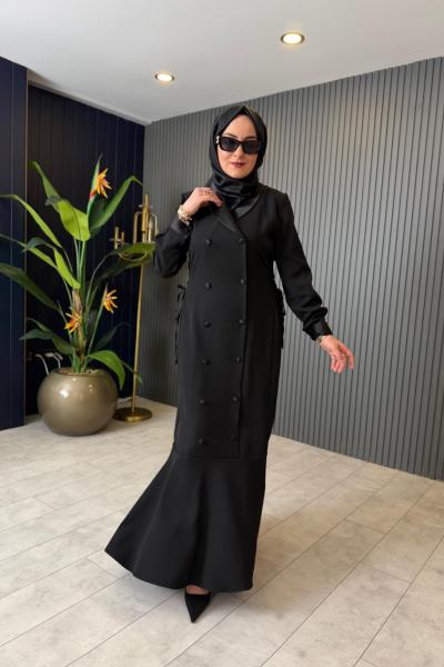 Elsa Saten Yaka Elbise