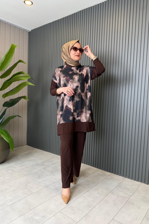 Esra Batik Pantolon Takım