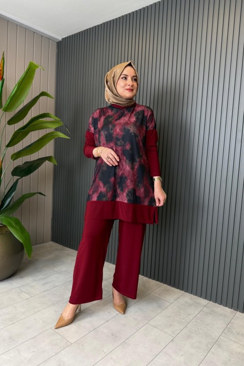 Esra Batik Pantolon Takım