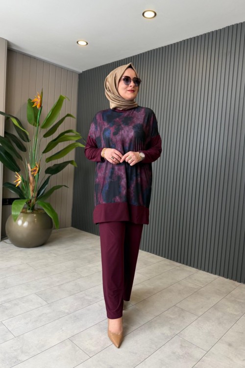 Esra Batik Pantolon Takım