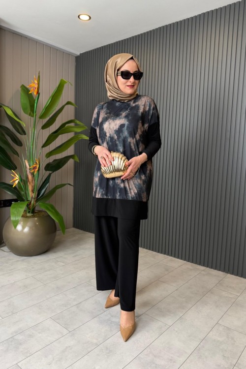 Esra Batik Pantolon Takım