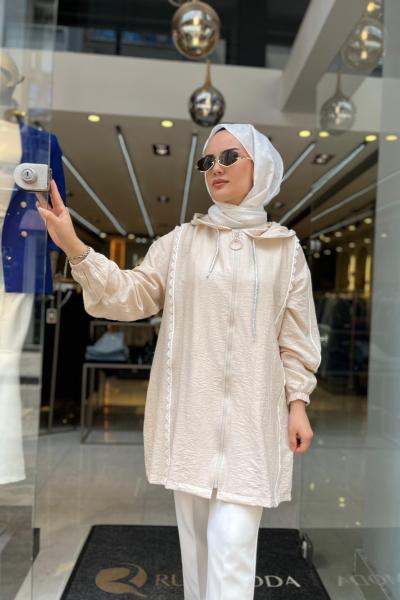 Fermuarlı Ayrobin Kısa Boy Kap