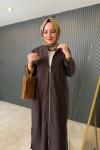 Fermuarlı Oversize Kap