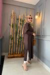 Fermuarlı Oversize Kap