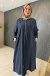 Fermuarlı Oversize Kap