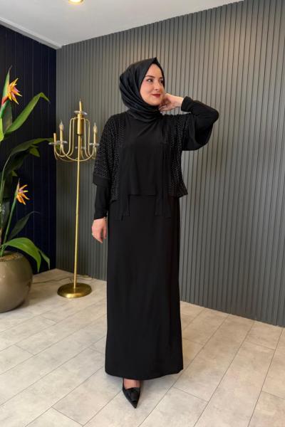 File Detaylı Tasarım Elbise