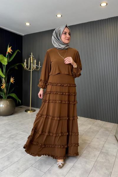 Fırfır Detaylı Efsun Etekli Takım