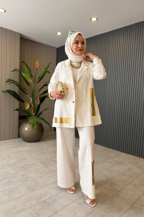 Gold Detaylı İkili Takım