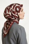 Harf Baskılı Twill İpek Eşarp
