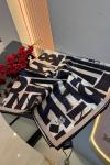 Harf Baskılı Twill İpek Eşarp