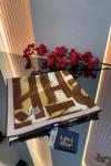 Harf Baskılı Twill İpek Eşarp