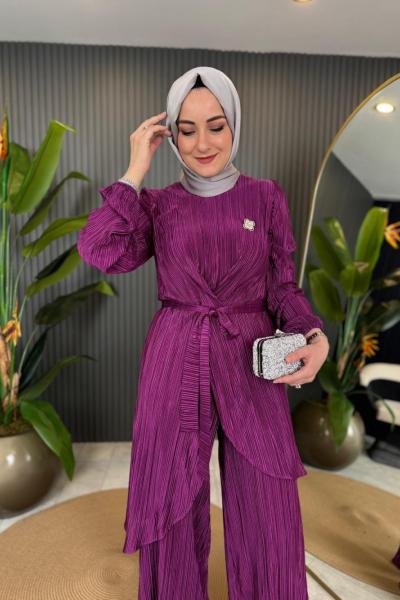 İpek Takım Belden Bağlamalı