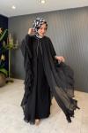 İthal Premium Abaya Elbise Takım