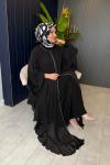 İthal Premium Abaya Elbise Takım