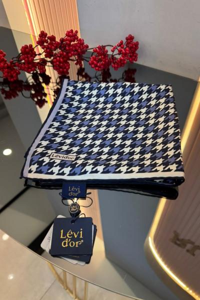 Kazayağı Desen Twill İpek Eşarp