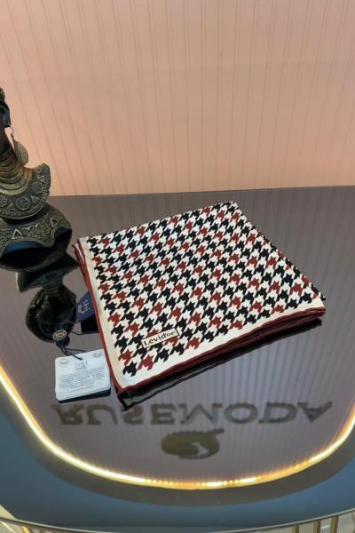 Kazayağı Desen Twill İpek Eşarp