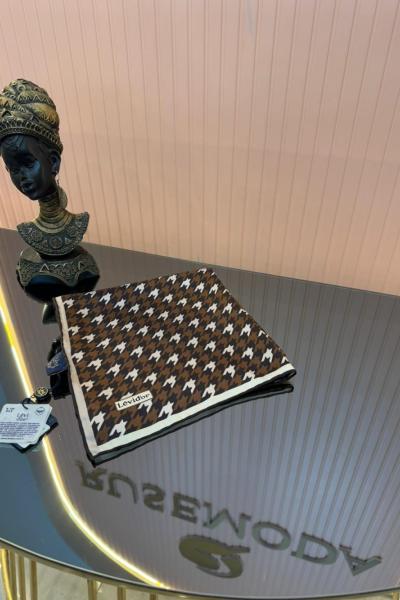 Kazayağı Desen Twill İpek Eşarp