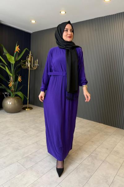 Kemerli Piliseli Rahat Elbise