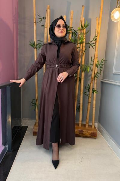 Kemerli Tensel Kap Elbise