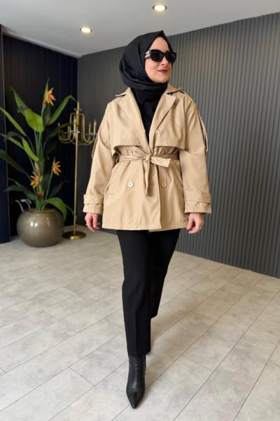 Kısa Premium Trençkot