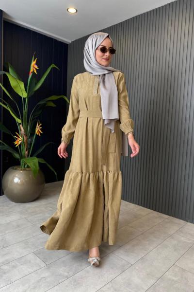 Leora Taş Detaylı Elbise