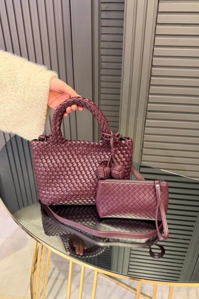 Levidor Charmlı Örgü Model El Çantası