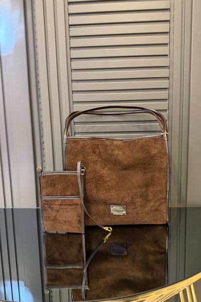 Levidor Nubuk Kare Premium Çanta