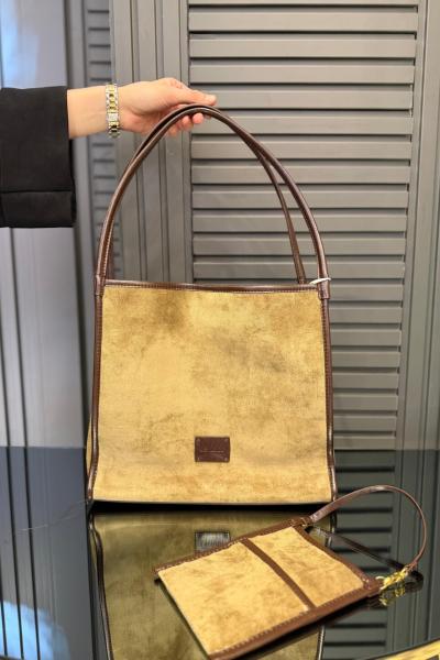 Levidor Nubuk Kare Premium Çanta