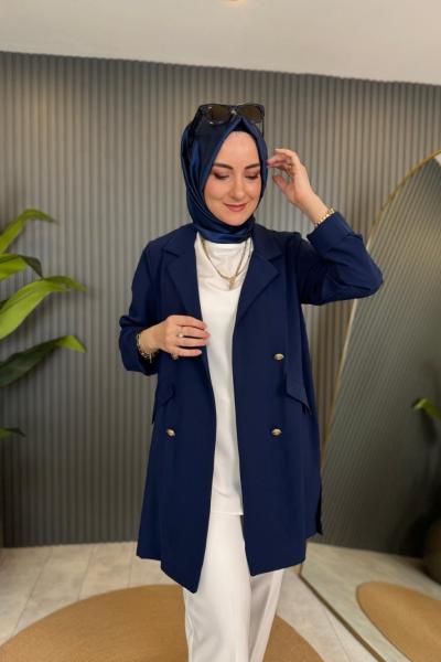 Linda Çift Düğmeli Ceket