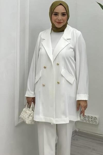 Linda Çift  Düğmeli Ceket