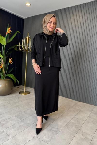 Luna 3lü Etekli Bambu Takım