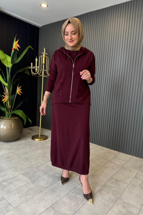 Luna 3lü Etekli Bambu Takım