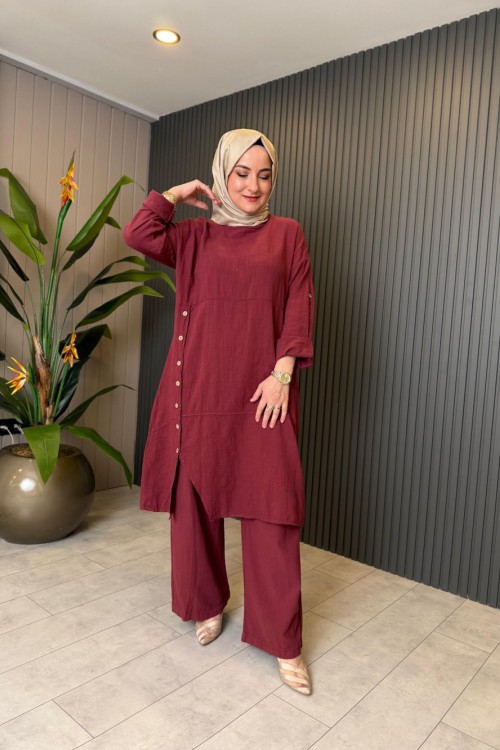 Müslin Rahat Pantolon Takım