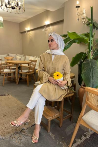 Nervür Detaylı Gömlek