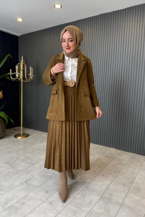 Nubuk Blazer Ceket