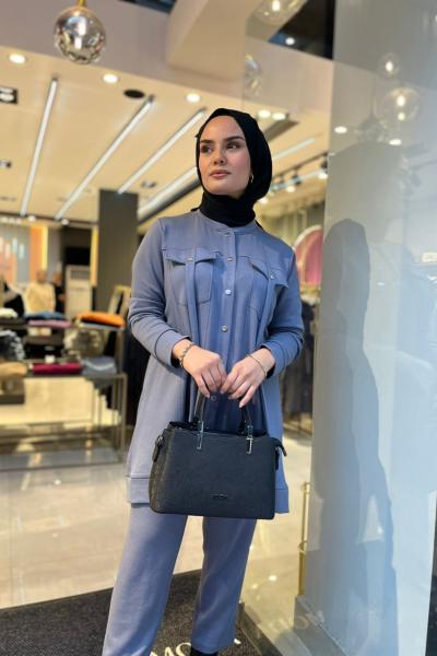 Olivia Pantolonlu Takım Gri