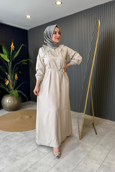 Omuz Detaylı Elbise