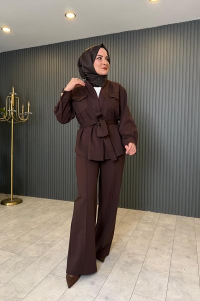 Önü Açık Şal Yaka Ceket