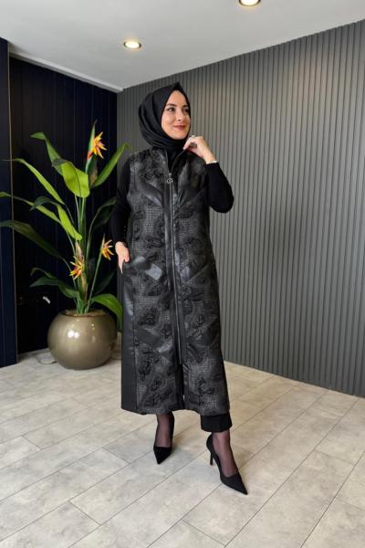 Orhan Jakar Detaylı Deri yelek