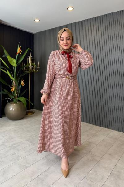 Orhan Yaka Bağcık Detaylı Elbise