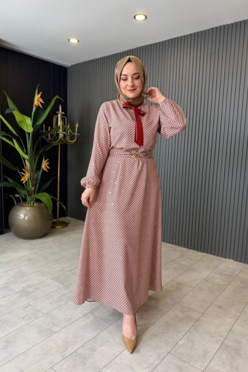 Orhan Yaka Bağcık Detaylı Elbise
