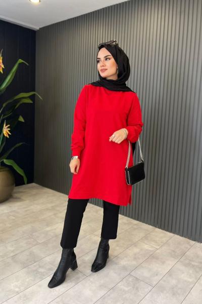 Oysho Kısa Sweat Kırmızı