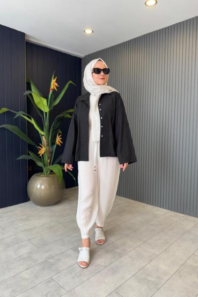 Pamuklu Poplin Gömlek