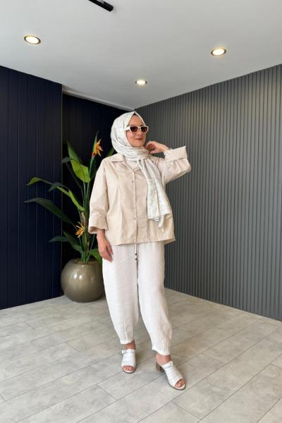 Pamuklu Poplin Gömlek